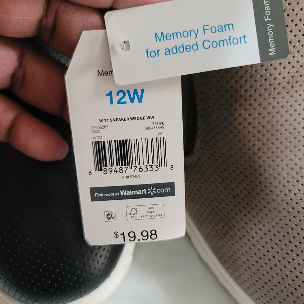 Pair Wedge Sneakers